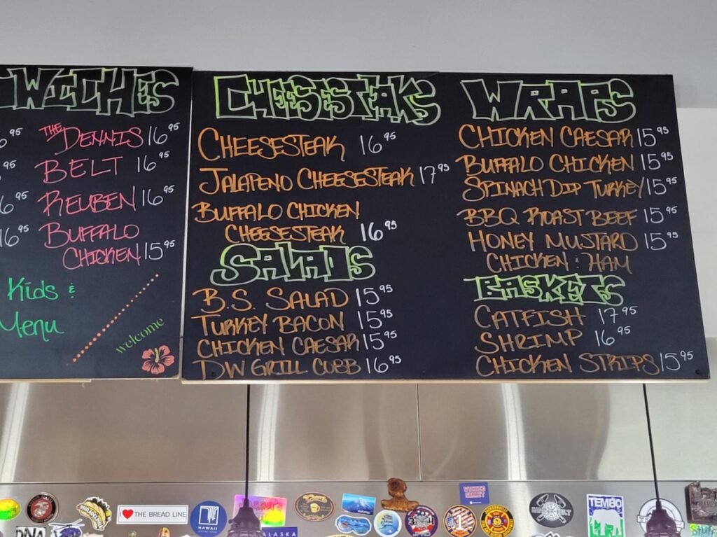 DW Grill and Catering Menu 3
