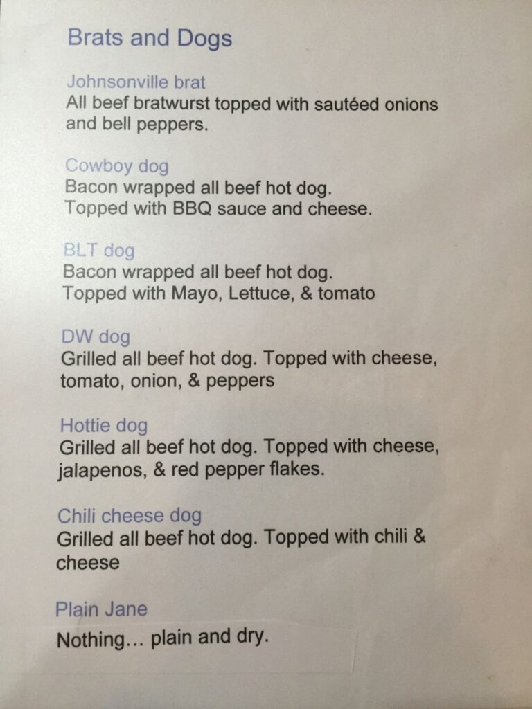 DW Grill and Catering Menu 8